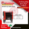 Trodat 4912 Self inking Custom Rubber Stamp Using for paper and card with blue or black. 