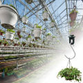 Plant Hanging Hook Space-saving Greenhouse Fixing Clips with Stainless Steel S Hook. 