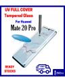 Huawei Mate 20 Pro UV Liquid Nano Optics Full Glue 3D Tempered Glass Screen Protector With Nano Scale Light. 