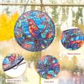 Stained Glass Window Hanging Panel Decor Colorful for Door Home Indoor. 