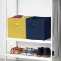 Cube Box- Storage  Box, Stprage Bin- Foldable Fabric Storage Box Square Bin - Lightweight Organizer with Dual Handles for Nursery, Closet, and Drawer - Space-Saving Cloth Baskets for Home Organization. 
