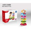 Huanger Baby Rolling Ball Bell Toys Pile Tower Puzzle toys Kids Rattles Ring 0months Child Newborn Educational & Learning. 