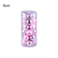 24Pcs/Set Christmas Balls Nordic Style Decorative Hanging Design Seasonal Decorations Christmas Ball Set for Xmas Tree. 