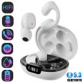 Painless Wear TWS Ear Clip Wireless Earbuds Stereo Bluetooth Headset Noise Reduction Gaming Earphones Sports Headphone with Charging Case. 