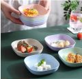 10 Pcs Plastic Plates | Premium - Quality Spit Bone Dish Household Food Grade Plastic Plates - Spit Bone Dish Round Square Set Dining Table - Garbage Plate - Dinner Set - Dinnerware. 