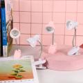【HOT】 LED Book Light Reading Night Lights Cute Mini Table Lamp 360 Degree Rotatable Student Eye Protection Clip-On Reading Lamp. 