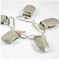 5pcs Metal Oval Round Suspender Holders Clips With Plastic grip. 