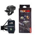 Motorcycle Mobile Charger USB 2A with Compas-s Water Resistant Bike Charger Handle Mount. 