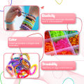 Loom Rubber Bands Bracelet Kit With Premium Quality Accessories - 6 Unique Bright Color Bands, Refill Kit for Girls & Boys. 