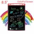 LCD Writing Tablet 8.5 Inch - Multicolor Drawing tablet- writing Digital Pad - Digital writer - Electronic Erasable Writing Board - Educational toy for kids. 