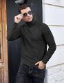 Mens Jumpers Turtle Neck Sweater Ribbed Knitted Jumpers Roll Neck Jumper Long Sleeve Sweaters Lightweight Knitwear Business Work Pullover. 