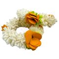 ARTIFICIAL GAJRE FLOWER KANGAN BANGLES IN YELLOW - ARTIFICIAL FLOWER HAND GAJRA FOR WEDDINGS. 