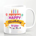 Happy Birthday Mug with Personalized Name. 