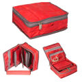 CUSTOMIZE Latest Jewellery Organizer Box ,for Travelling prashout Box ,bangles,jewellry, Accessories Compact size for easy portability Durable fabric construction with secure zipper closure Multiple compartments to store various jewelry pieces Lightweight. 