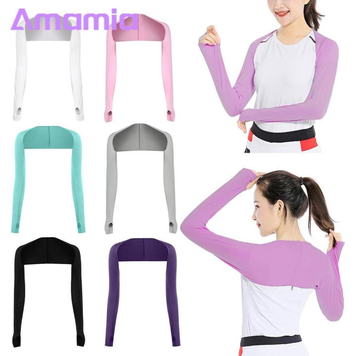 Golf Protection Cape Protection Cape Uv Cooling Shawl Arm Cover Finger Holes Golf Unisex Free Size Cooling Arm Sleeves