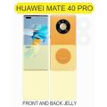 HUAWEI MATE 40 PRO FRONT AND BACK JELLY WITH 2 PCS CAMERA GLASS. 