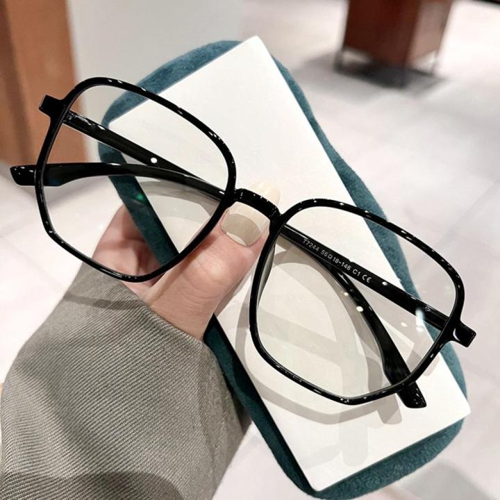 Transparent Computer glasses Trendy Flat mirror lenses UV400