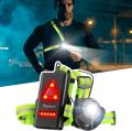 WESTLIGHT Run Light, 90° Adjustable Beam Angle, 500 Lumens, 360° Reflective Band, USB Rechargeable Waterproof Running Night LED Chest Lights. 