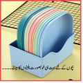 10 Pcs Plastic Plates | Premium - Quality Spit Bone Dish Household Food Grade Plastic Plates - Spit Bone Dish Round Square Set Dining Table - Garbage Plate - Dinner Set - Dinnerware. 