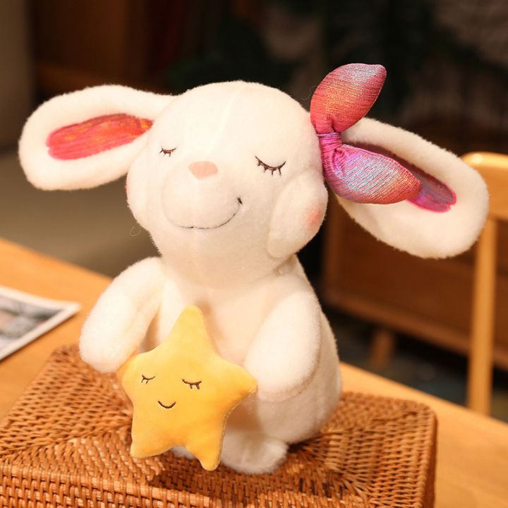 Cute Animal Soother Doll Toy For Babies & Kids - Soft Plush Dinosaur/Unicorn, Machine Washable (Light Pink)