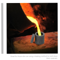 14ML Melting Furnace Crucible for Foundry Crucible for Forging Gold Testing Kit Graphite Crucibles with Cover Durable Easy to Use 3.5 X 3.5cm. 