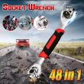 Universal Wrench 8 in 1 - Multifunction Socket Spanner Wrench Tool with 360 Degree Rotating Heads - Multipurpose Handy Adjustable Tools For Auto Home Outdoors Indoors Works More - Durable & No Slipping - Best Stainless Steel Wrenches. 