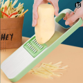 5 in 1 Multifunctional Stainless Steel Vegetable Cutter & Mandoline Slicer, Grater, Interchangeable Blades & Hand Protectors for Quick & Easy Kitchen Prep, Perfect for Onion, Potato, Salad & More – Compact & Efficient Gadget Ramzan Special - Malahim Store. 