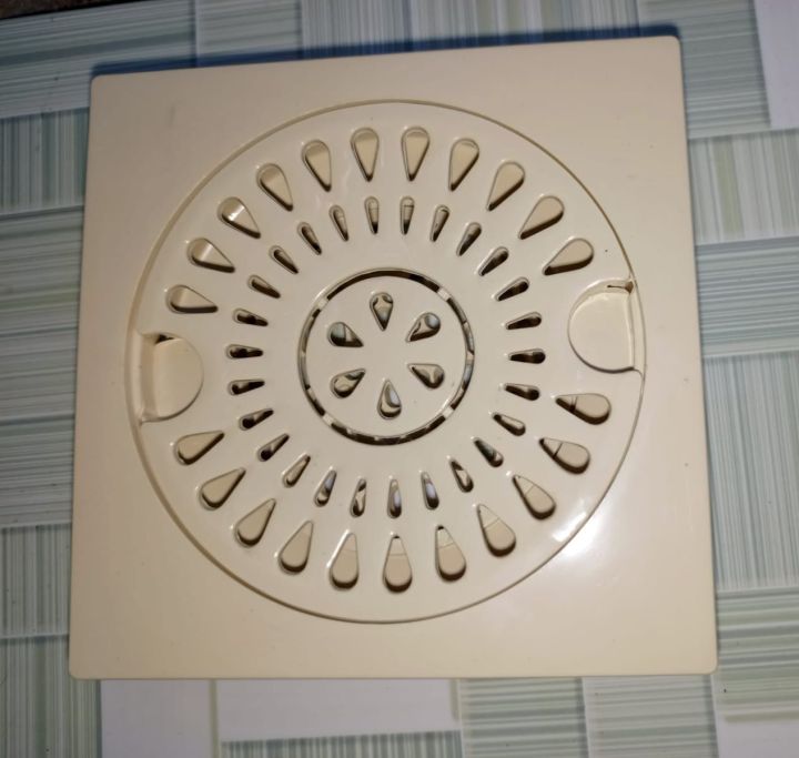 Bathroom Floor Drain Waste Abs Plastic Cover Square Gutter Jali 6"× 6 ...