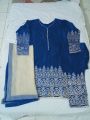 3piece ready to wear goiden thread embroidery satinfabric shirt same embroidery trouser fabrice orignal china soft crenkal dupatta. 