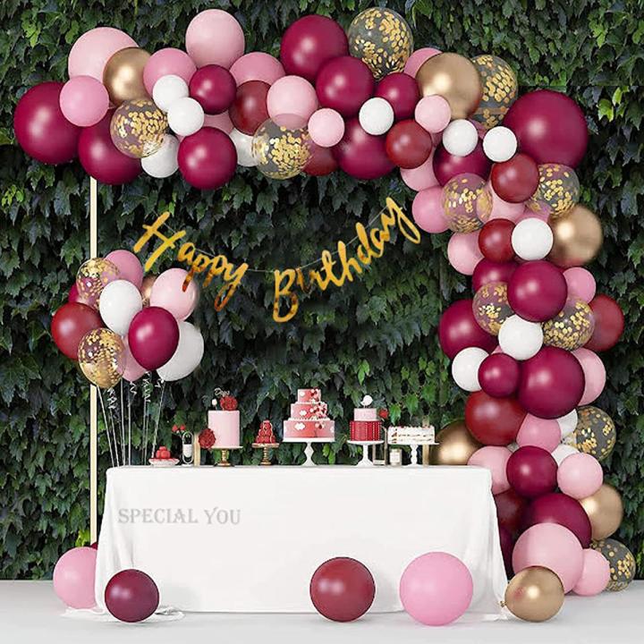 Valentine Birthday Theme ( 1Birthday letter set+30 balloons+5confette balloons)  Birthday Party Decor Couple Birthday Decoration Birthday Surprise Decoration Birthday Accessories