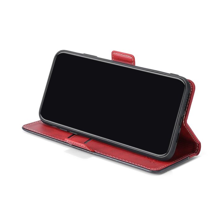 For%20Xiaomi%20Mi%205X%20/%20A1%20Retro%20Texture%20Contrast%20Color%20Side%20Buckle%20Horizontal%20Flip%20Leather%20Case%20with%20Holder%20&%20Card%20Slots%20&%20Wallet%20-%20Image%204