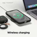 elago Liquid Silicone Case Compatible with iPhone 13 (6.1 inches), Premium Silicone Case, Full Protection Case – Shockproof Cover with 3 Structures, Soft Microfibre Prevents Scratches (Black). 