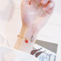 Girl Bracelet Simple Girl Strawberry Bracelet Love Zircon Bracelet Ladies Simple Versatile Ins Love Romantic Chain Gift. 
