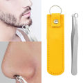 Stainless Steel Nose Hair Trimming Tweezers Round Tip Nose Trimmer Eyebrow Nose Hair Tweezers Nose Hair Removal Trimming Tweezer. 