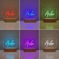 Customized Lamp Name Frame Table Top LED Name Lamp ACRYLIC NAME LAMP. 