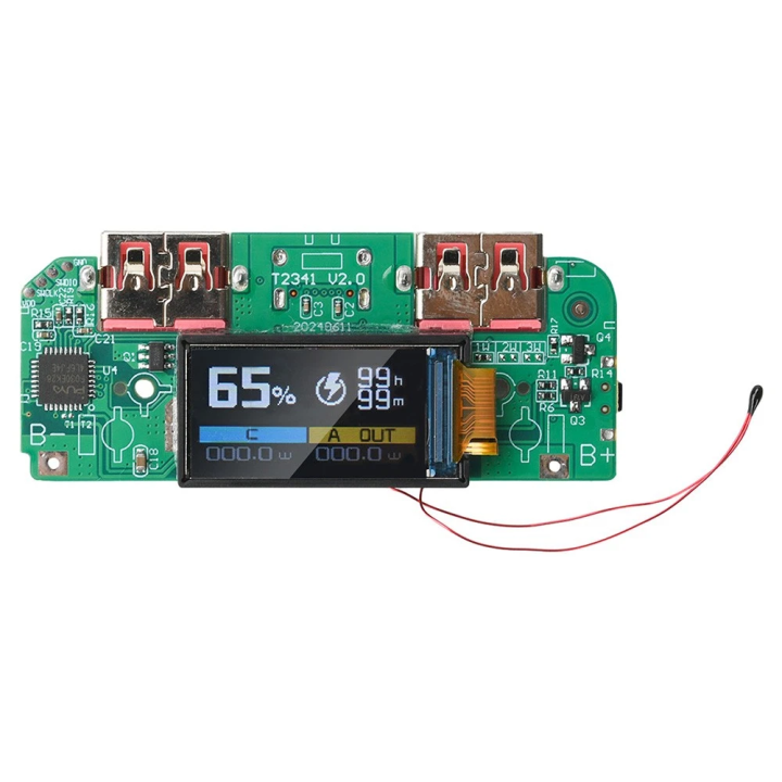 22.5W%20Fast%20Charging%20Module%20TFT%20Color%20Screen%20Digital%20Display%20Mobile%20Power%203.7V%20Ternary%20Lithium%20Battery%20Motherboard%20DIY%20Recharge%20Multi%20Feature%20Display%20(Volt,%20Ampere,%20Real%20Time,%20Watt)%201%20Input%20C-Type%20&%202%20USB-A%20Type-C%20PD,%20QC,%20APPLE,%20FCP,%20SCP,%20VOOC%20Protocols%20-%20Image%207
