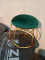 Metal Stool Ottoman Stool Sitting Stool Round Shape for Living Room Furniture Ottoman puff for Sitting Ring Gold Legs Single Piece STM. 
