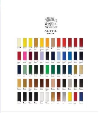 Winsor & Newton Galeria Professional Artists Quality Acrylic Paints 60 Ml All Shades