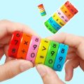 Children Numbers Magic Digital Cube Toy Montessori Puzzle Game Kids Learning Educational Math Magnetic Block Calculate Game. 
