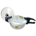 Premium Quality Majestic Wok/Karahi+Pressure Cooker Combo with Additional Glass Lid, Elegant Stainless Steel Pressure Cooker+Karahi Available in 8/10/12 Liters. 