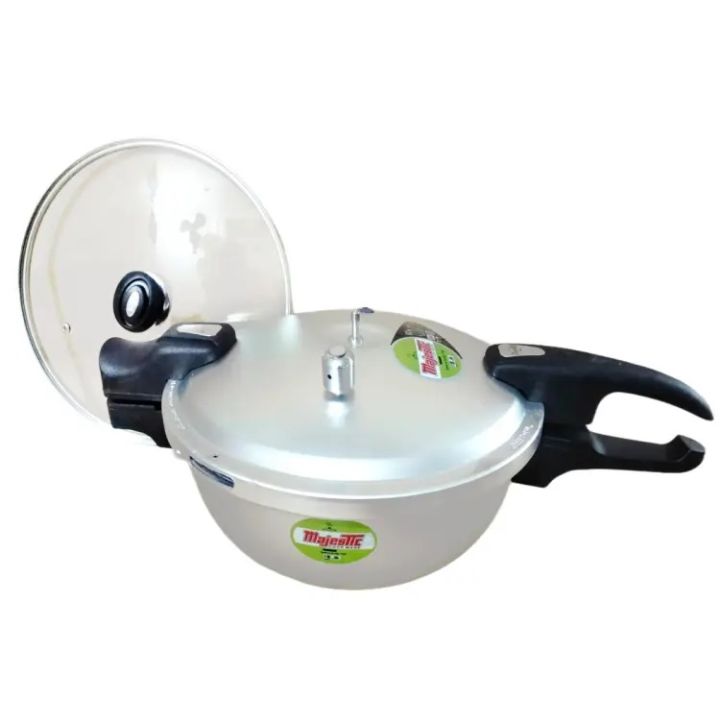 Premium%20Quality%20Majestic%20Wok/Karahi+Pressure%20Cooker%20Combo%20with%20Additional%20Glass%20Lid,%20Elegant%20Stainless%20Steel%20Pressure%20Cooker+Karahi%20Available%20in%208/10/12%20Liters%20-%20Image%202