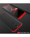 Huawei Mate 10 Lite Shockproof 3 in 1 Full Body 360 Protection Case Cover - Black & Red. 