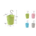 Plastic Storage Basket Hanging Organizer Holder for Shampoo Food. 
