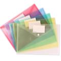 【HOT】 A4 Clear File Folder Document Bag Letter Envelope Pockets Clips Book Storage School Office Stationery Supplies Plastic Folders. 