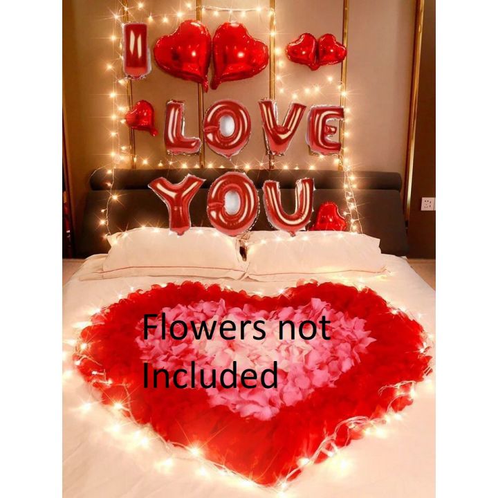 Love Romantic Theme - with amazing Combination to Decorate your Room For Wedding / Anniversary