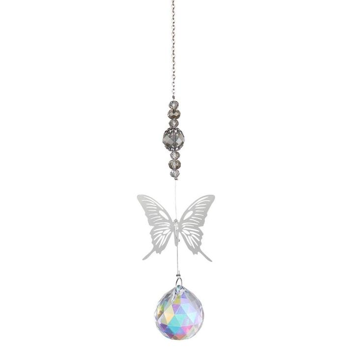 Crystal%20Windchimes%20Sun%20Catcher%20Silver%20Butterfly%20Hanging%20Pendant%20Jewelry%20Rainbow%20Chase%20Home%20Garden%20Window%20Curtain%20Wedding%20Decora%20-%20Image%203