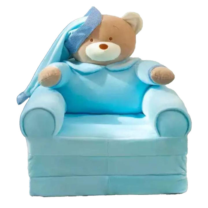 3 layer Cute Children seat kids cartoon sofa Foldable Sofa bed 2in1
