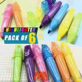 Mini Highlighter Markers Colorful, 6Color/Set Highlighter Pens, Fluorescent Highlighter Hand Account Drawing Pen Child Gift Office Supplies. 