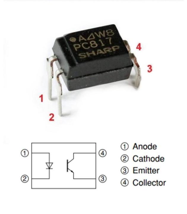 5pcs Optocoupler PC817B opto coupler 4 pin DIP