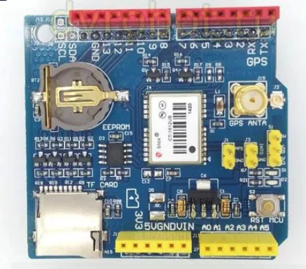 GPS%20Data%20Logger%20Shield%20for%20Arduino%20-%20Ublox%20NEO-6M%20Module%20with%20SD%20Card%20Slot%20-%203.3V/5V%20Compatible%20(FZ1394)%20-%20Image%202